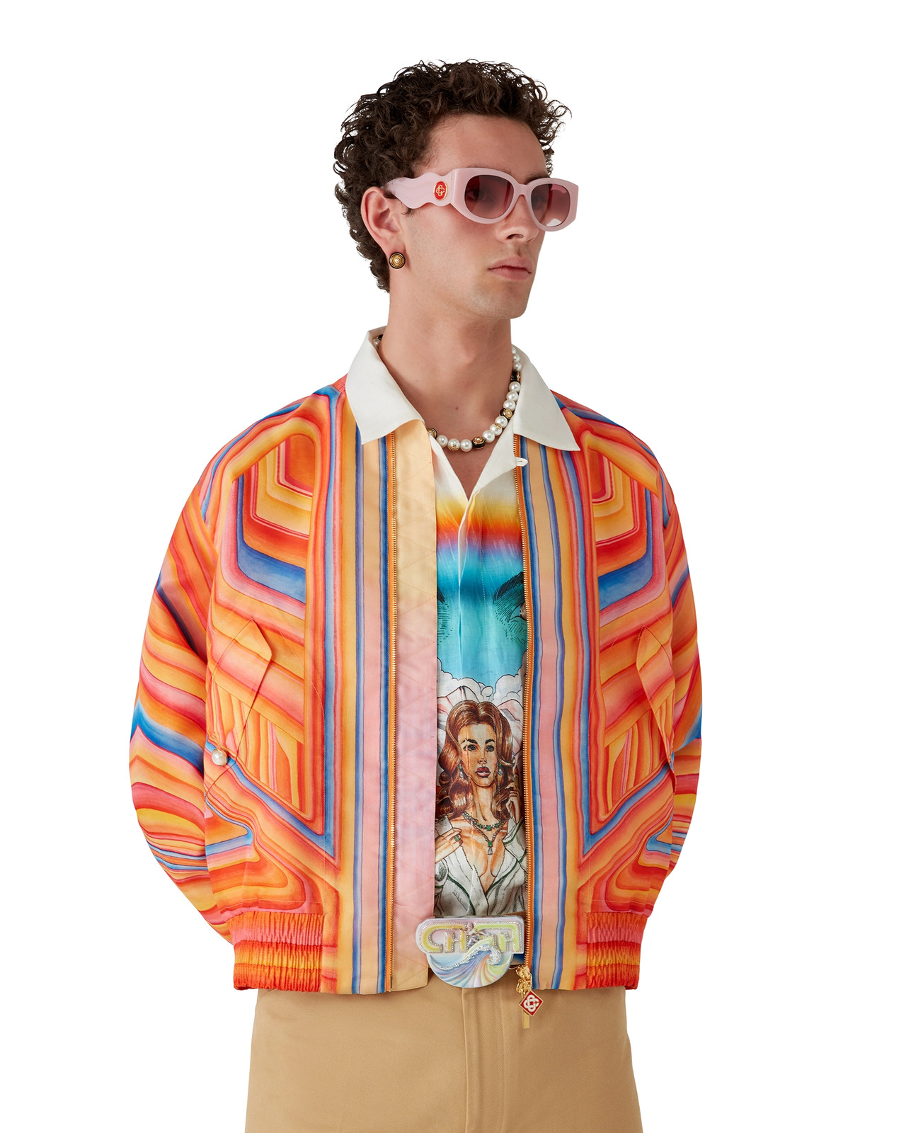 Organza Low Rider Bomber Jacket | Casablanca Paris - 4
