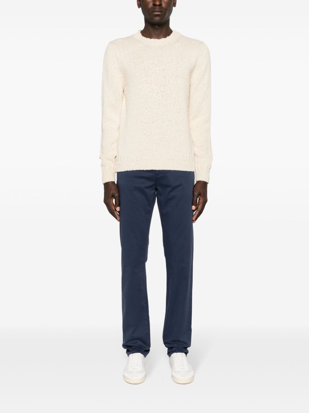 mid-rise straight-leg trousers - 2