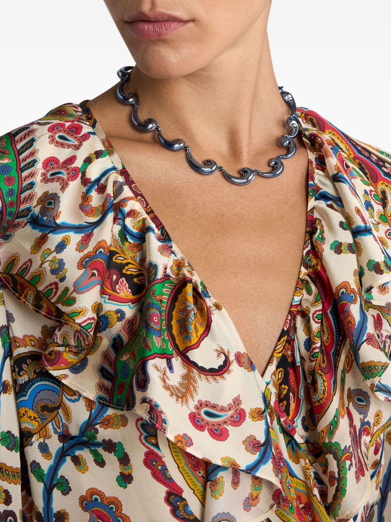 Etro paisley-embellished necklace outlook