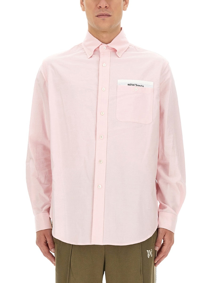 Tシャツ・カットソー Palm Angels FW23 TAILOR-MADE SHIRT (PMGE012_E23FAB0014010) Palm Angels Palm Angels Men Tailor-Made Shirt | luosophy