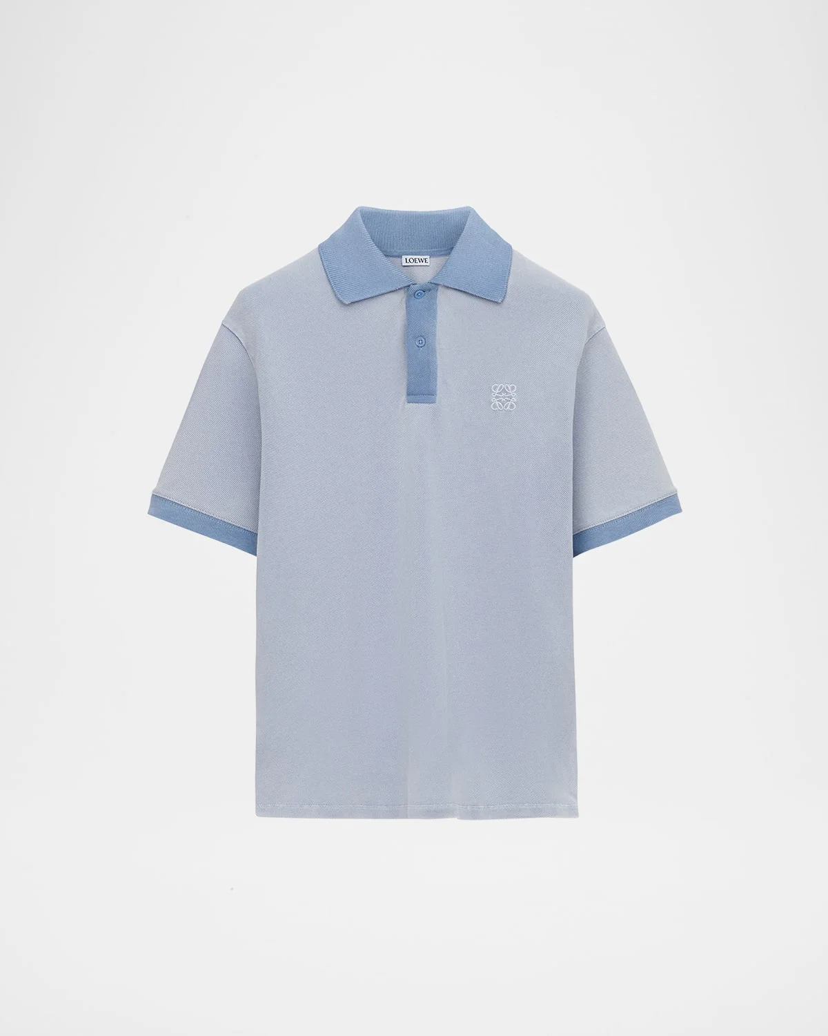 Men's Washed Pique Chest-Anagram Polo Shirt - 1