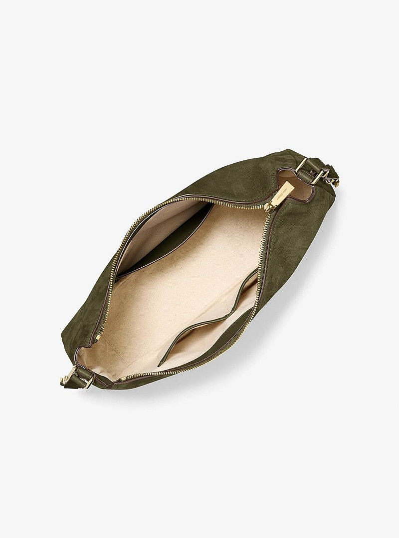 MICHAEL KORS Nolita Medium Nubuck Shoulder Bag outlook