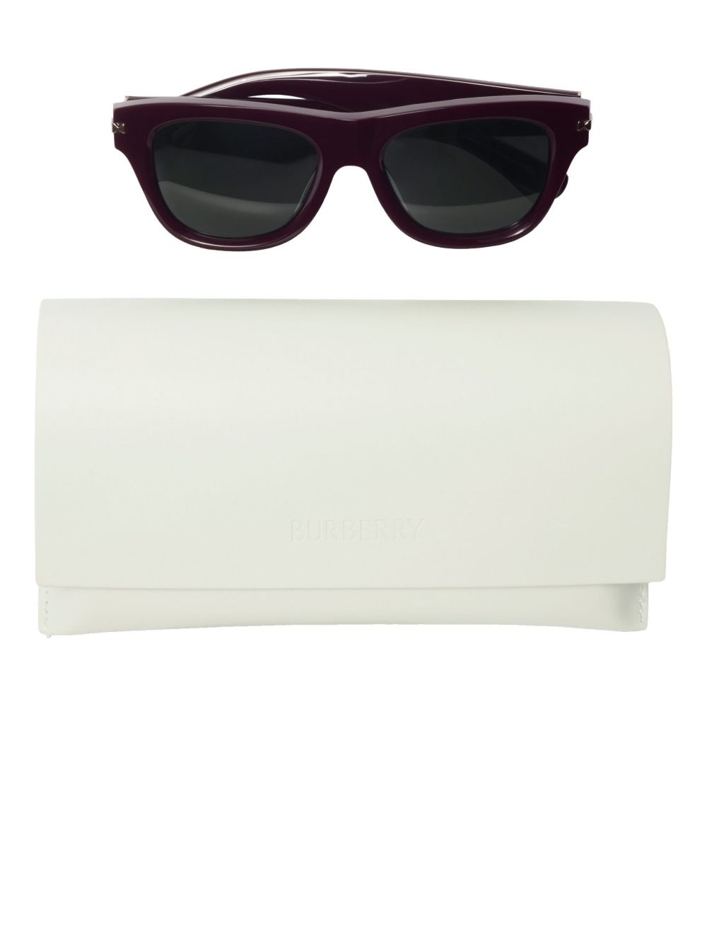logo-engraved square-frame sunglasses - 4