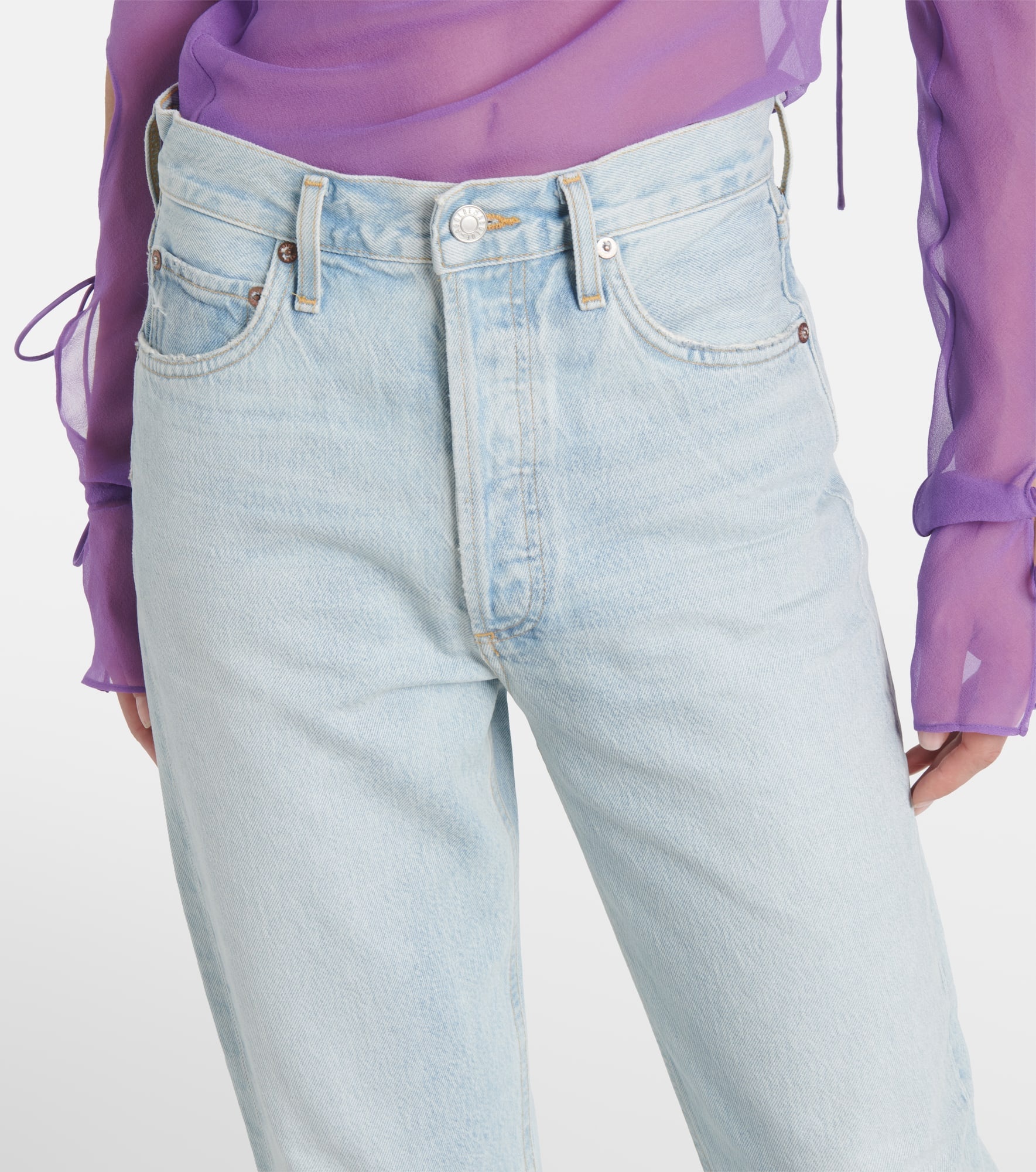 90's mid-rise straight jeans - 4