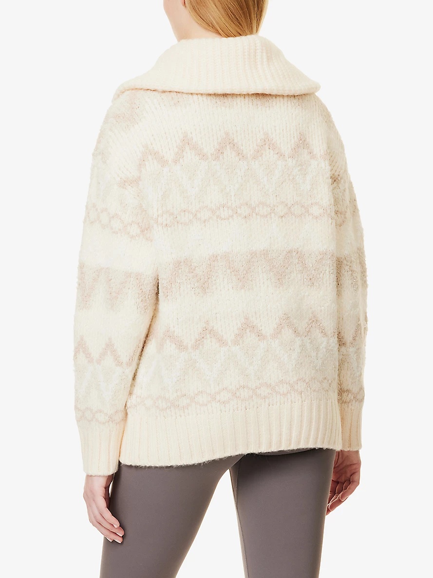 Brook fairisle-pattern knit jacket - 4