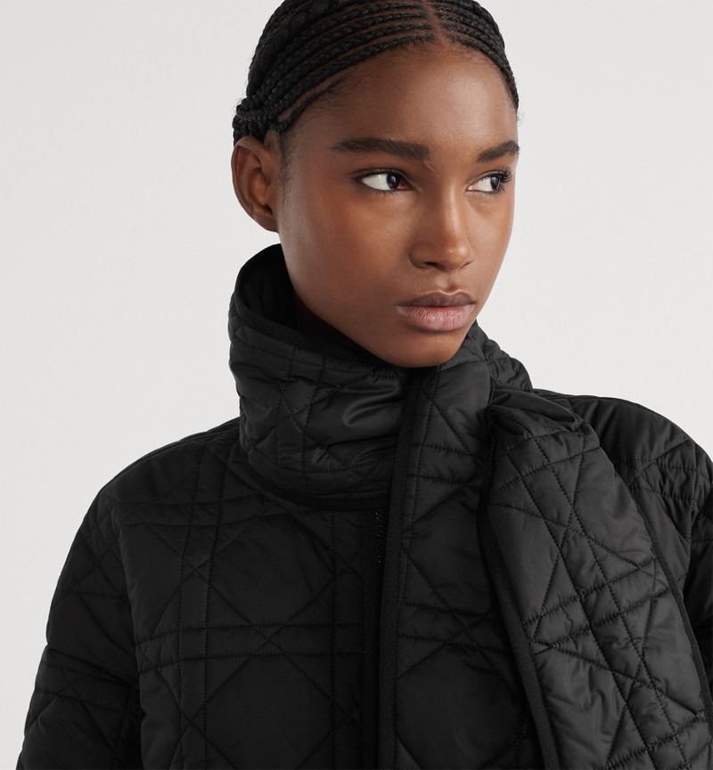 Dior Macrocannage Coat with Scarf Collar outlook