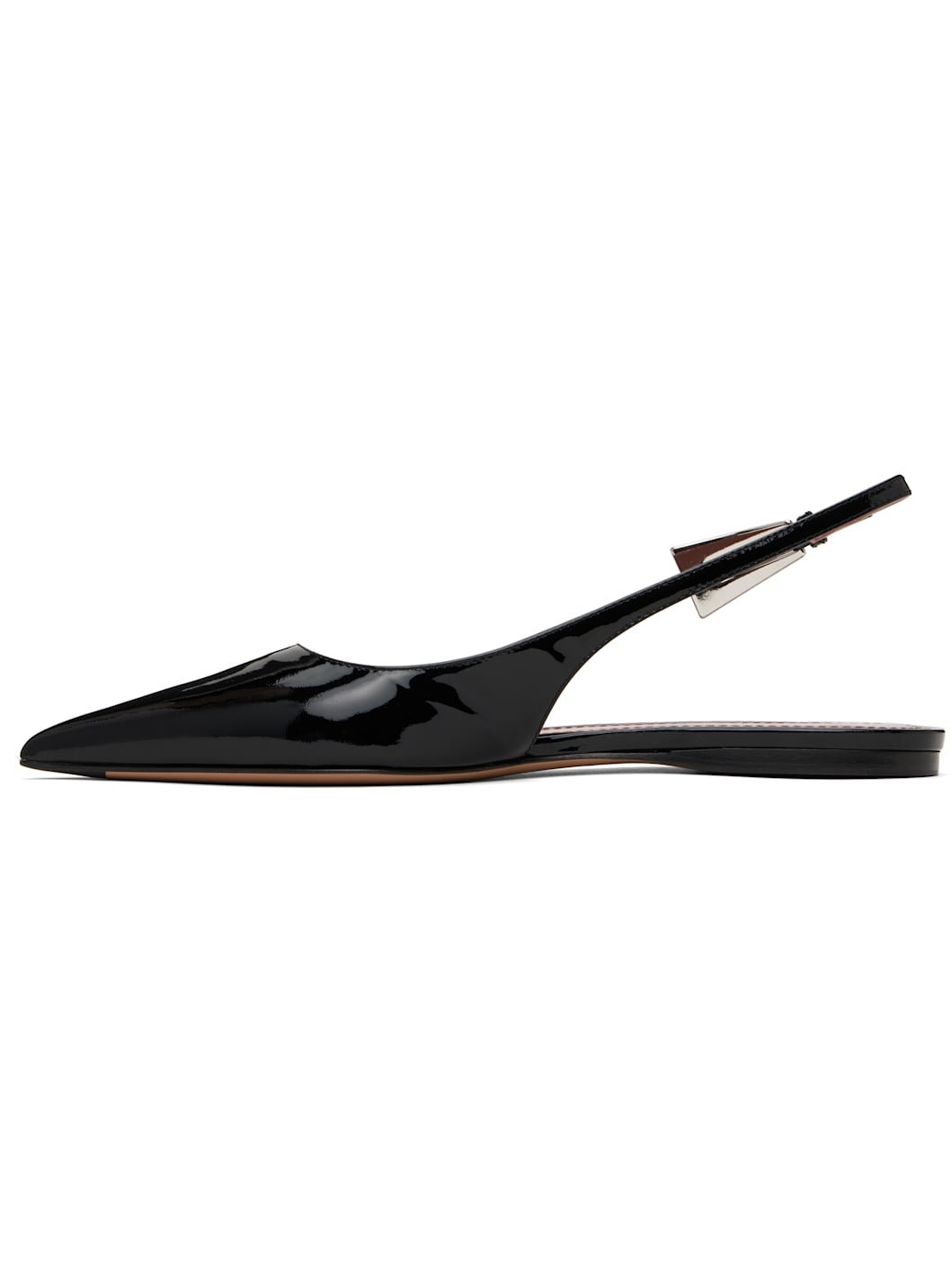 Black Jessica Slingback 10 Flats - 3