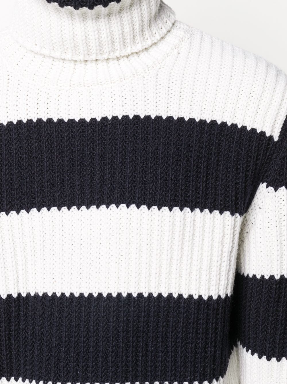 striped roll-neck jumper - 5