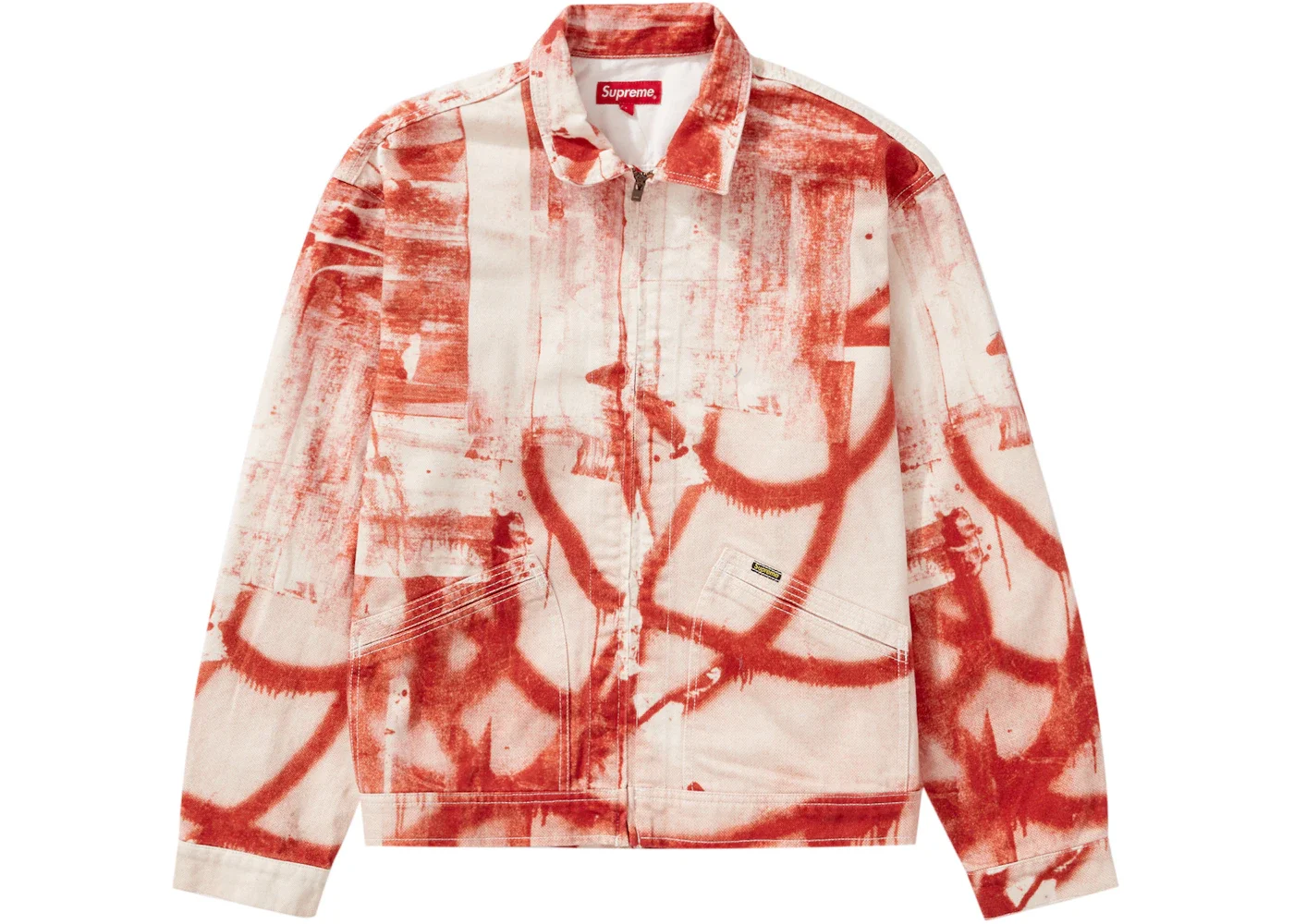 Supreme Christopher Wool Denim Work Jacket Red - 1
