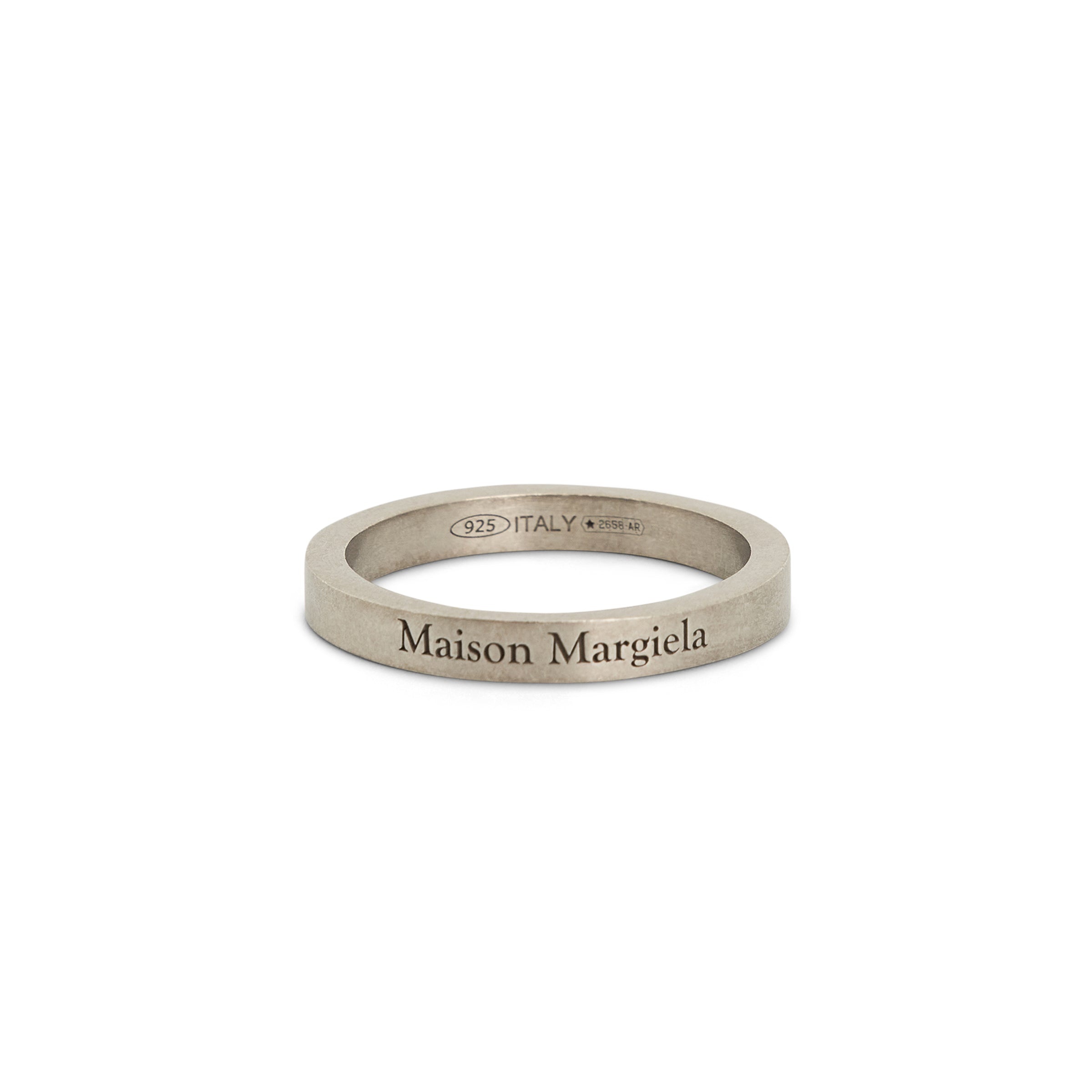 Margiela Logo Ring in Silver - 1