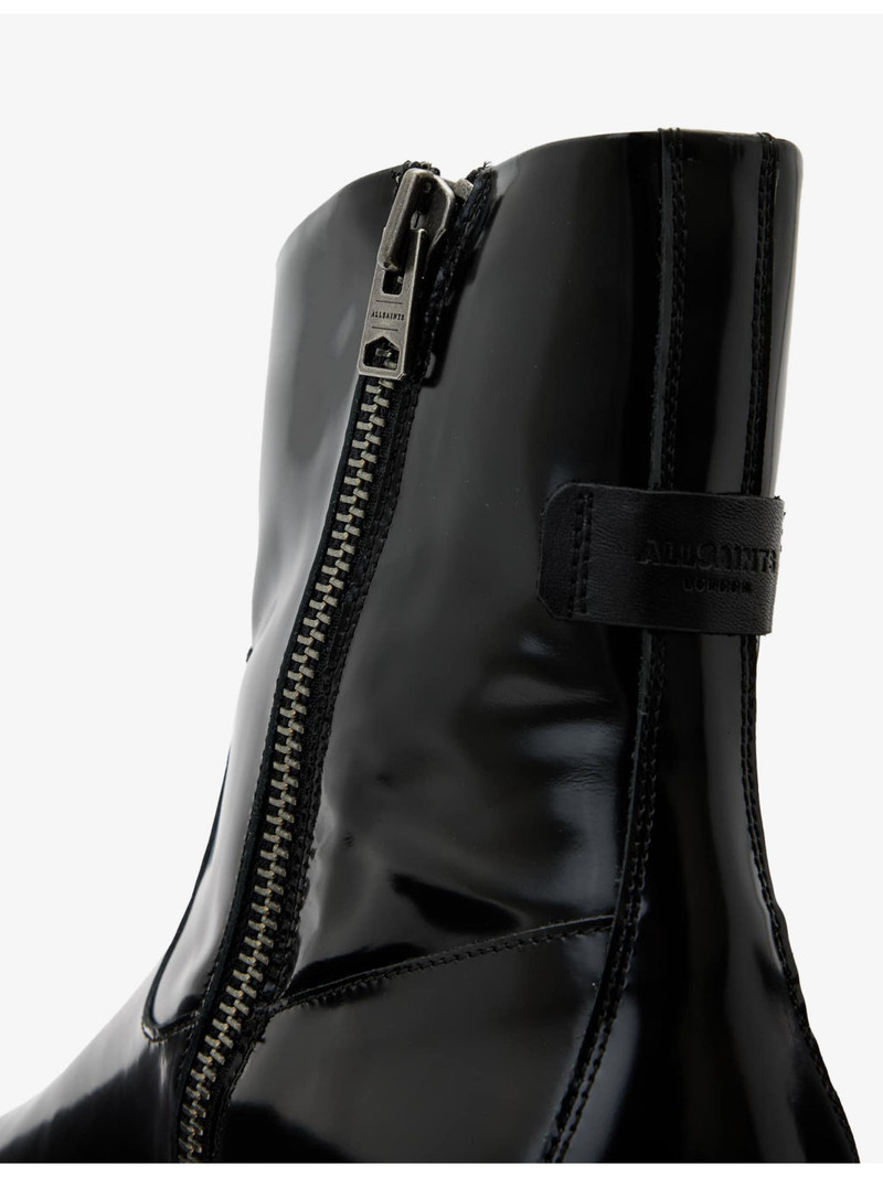 ALLSAINTS Milton Shine Leather Ankle Boots outlook