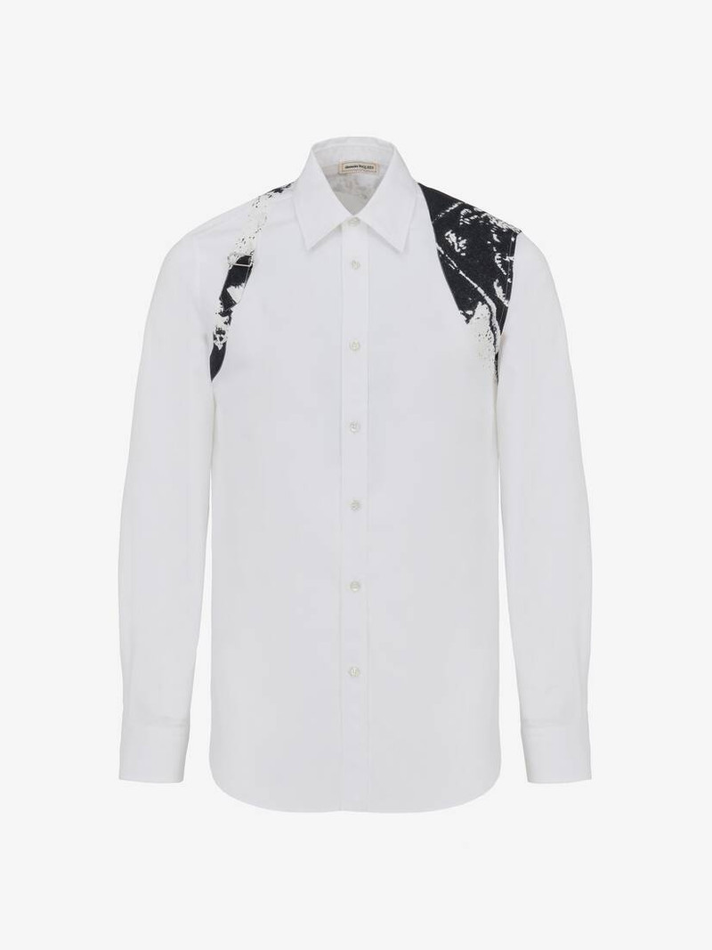 Men's Fold Harness Shirt in Optic White 1