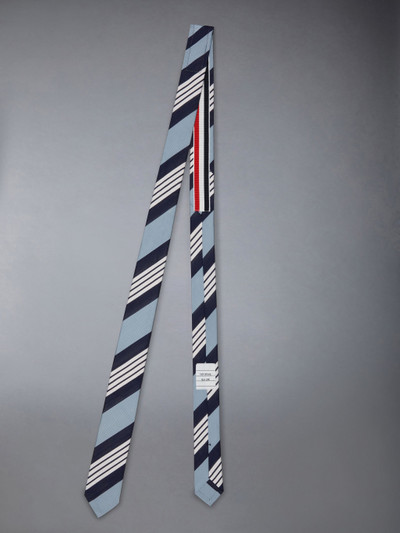 Thom Browne 4-Bar Stripe silk-cotton tie outlook
