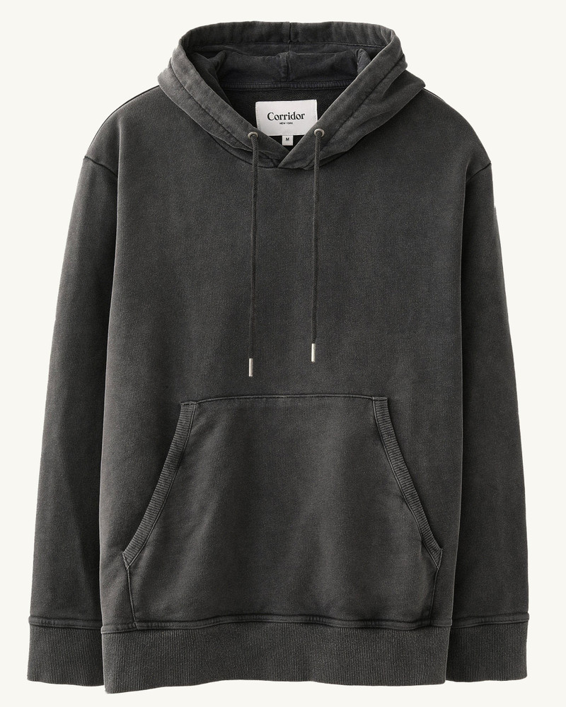 FRENCH TERRY HOODIE - BLACK 1