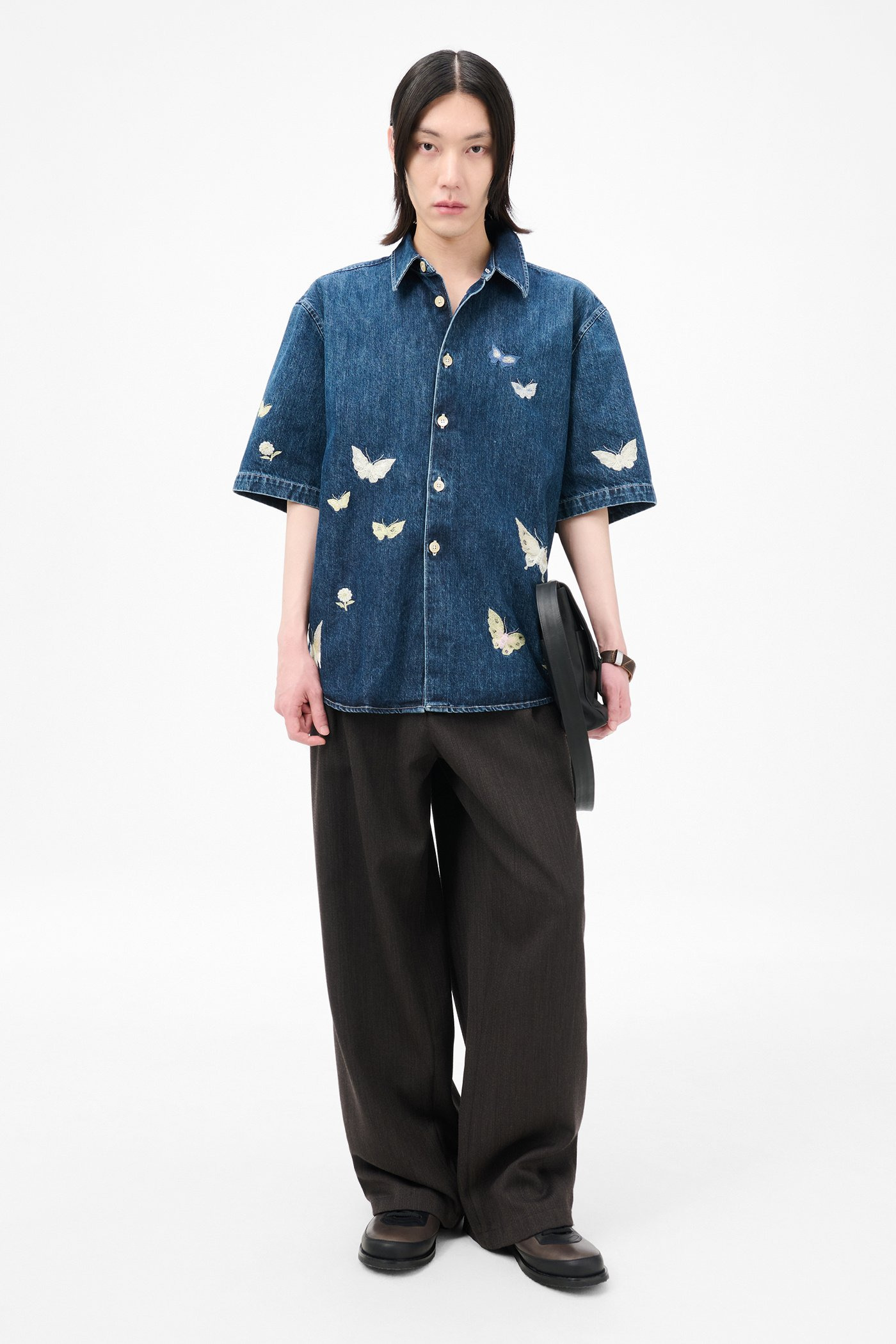 Beyond Shirt Shortsleeve Western Blue Butterfly. - 2