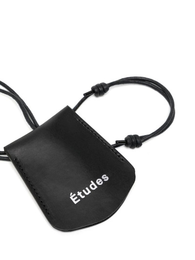 Étude logo-print leather pouch outlook