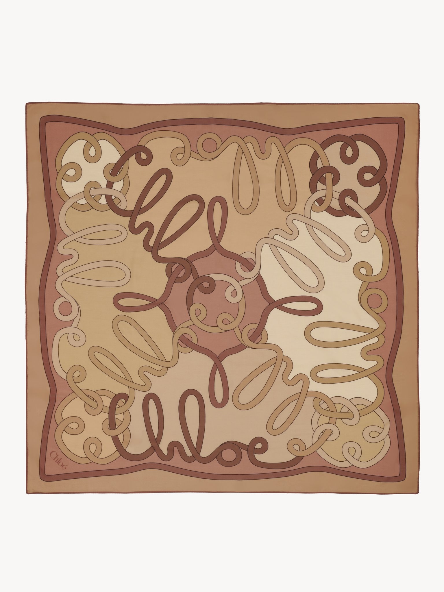 THE CHLOÉ ICONIC PRINT SHAWL IN CASHMERE, WOOL & SILK - 1