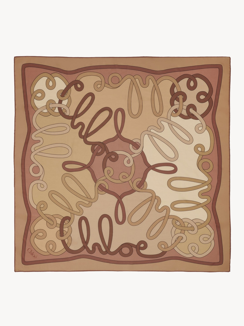 THE CHLOÉ ICONIC PRINT SHAWL IN CASHMERE, WOOL & SILK 1