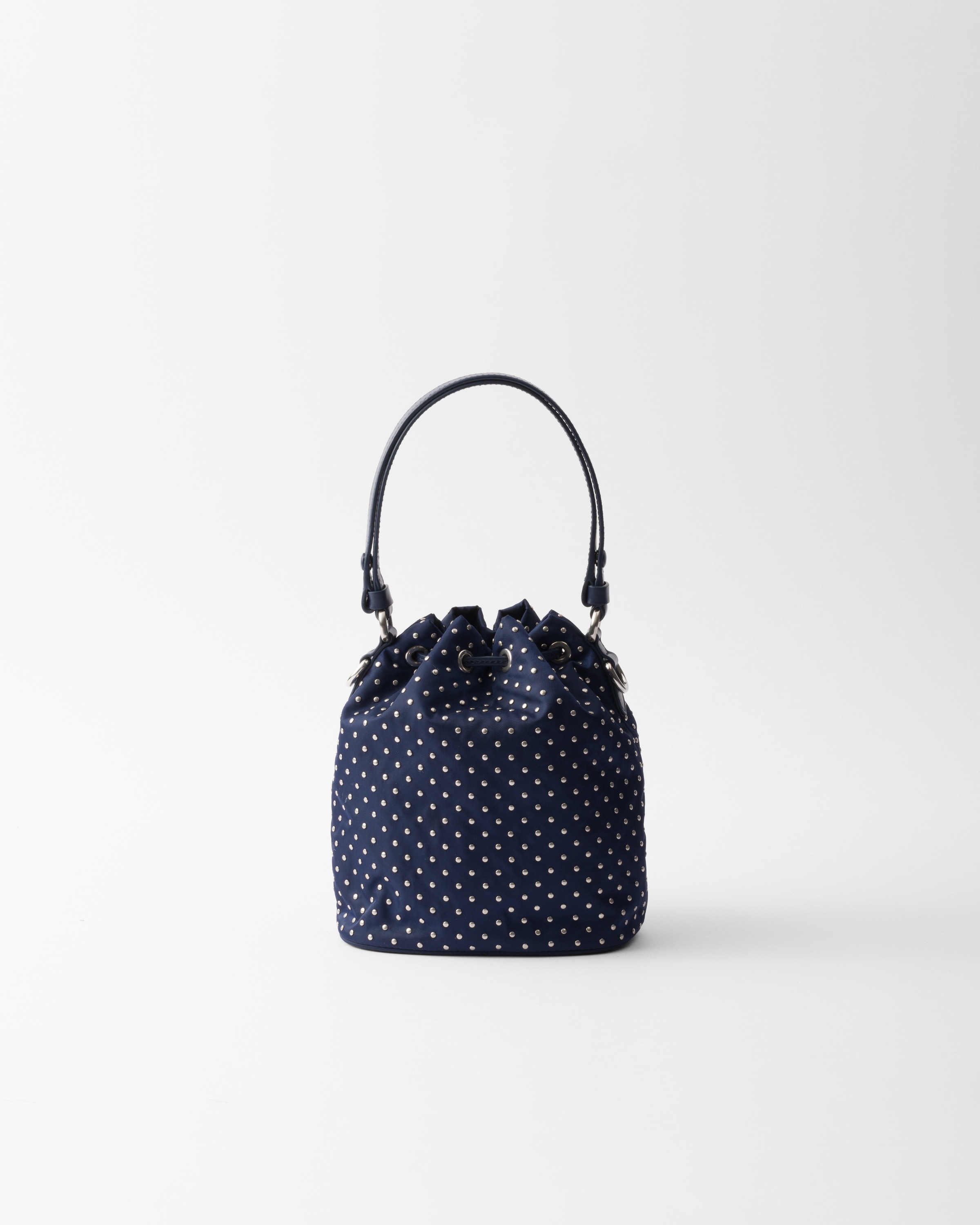 ＊PRADA＊ミニスタッズ付き Re-Nylon ミニホーボーバッグ Prada Re-Nylon mini-bag with studs | REVERSIBLE
