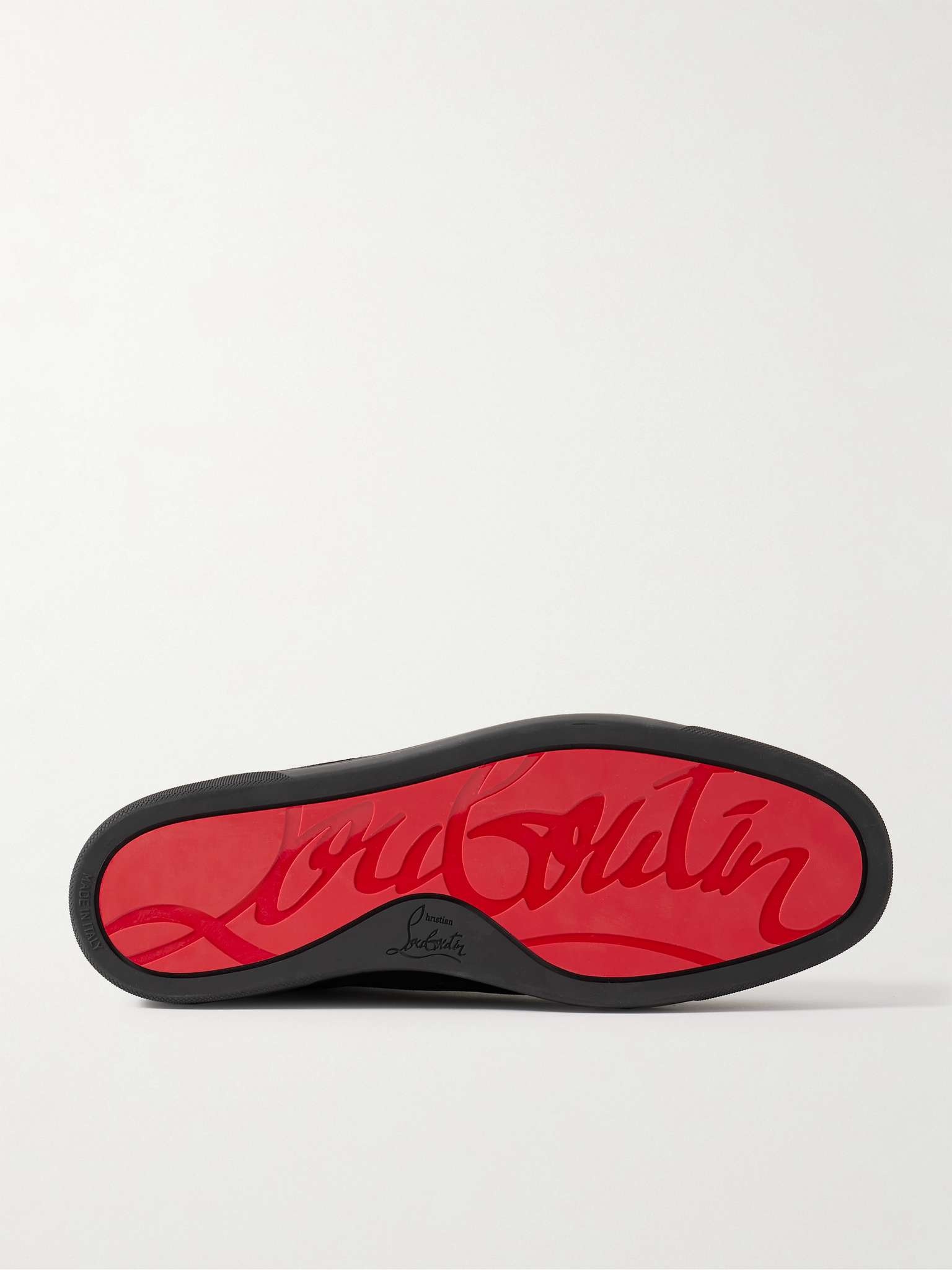【最高に映える】Christian Louboutin ロゴ スエード スライド Christian Louboutin クリスチャンルブタン スニーカー