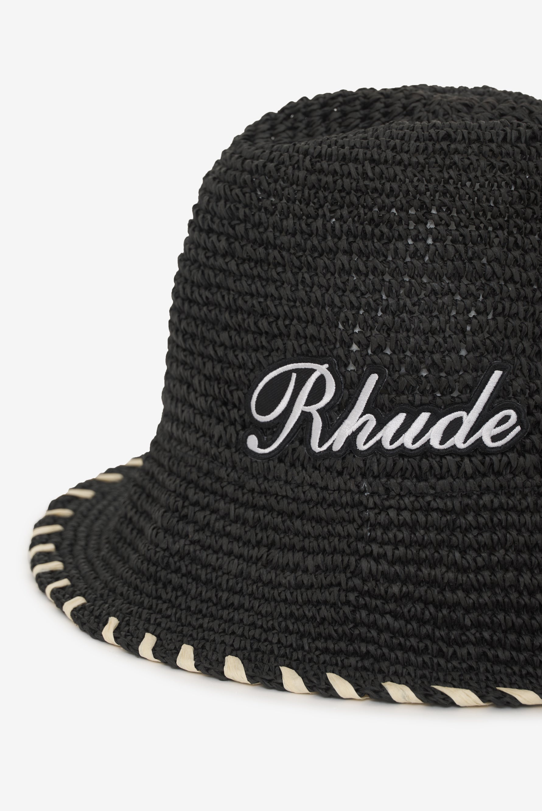 EMBROIDERED LOGO STRAW HAT - 2