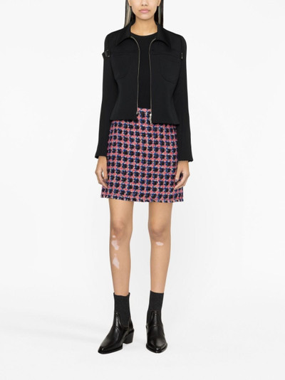 Etro high-waisted bouclé miniskirt outlook