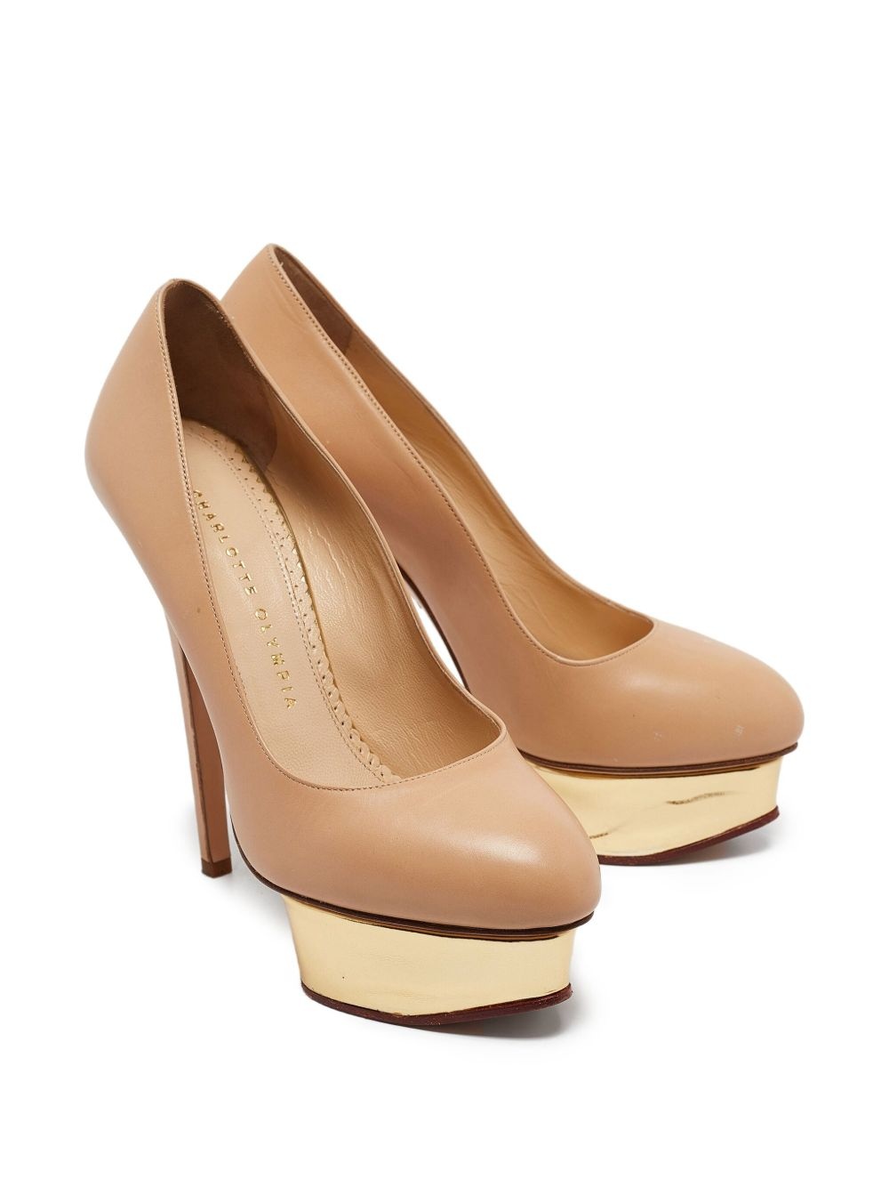 140mm leather pumps - 3