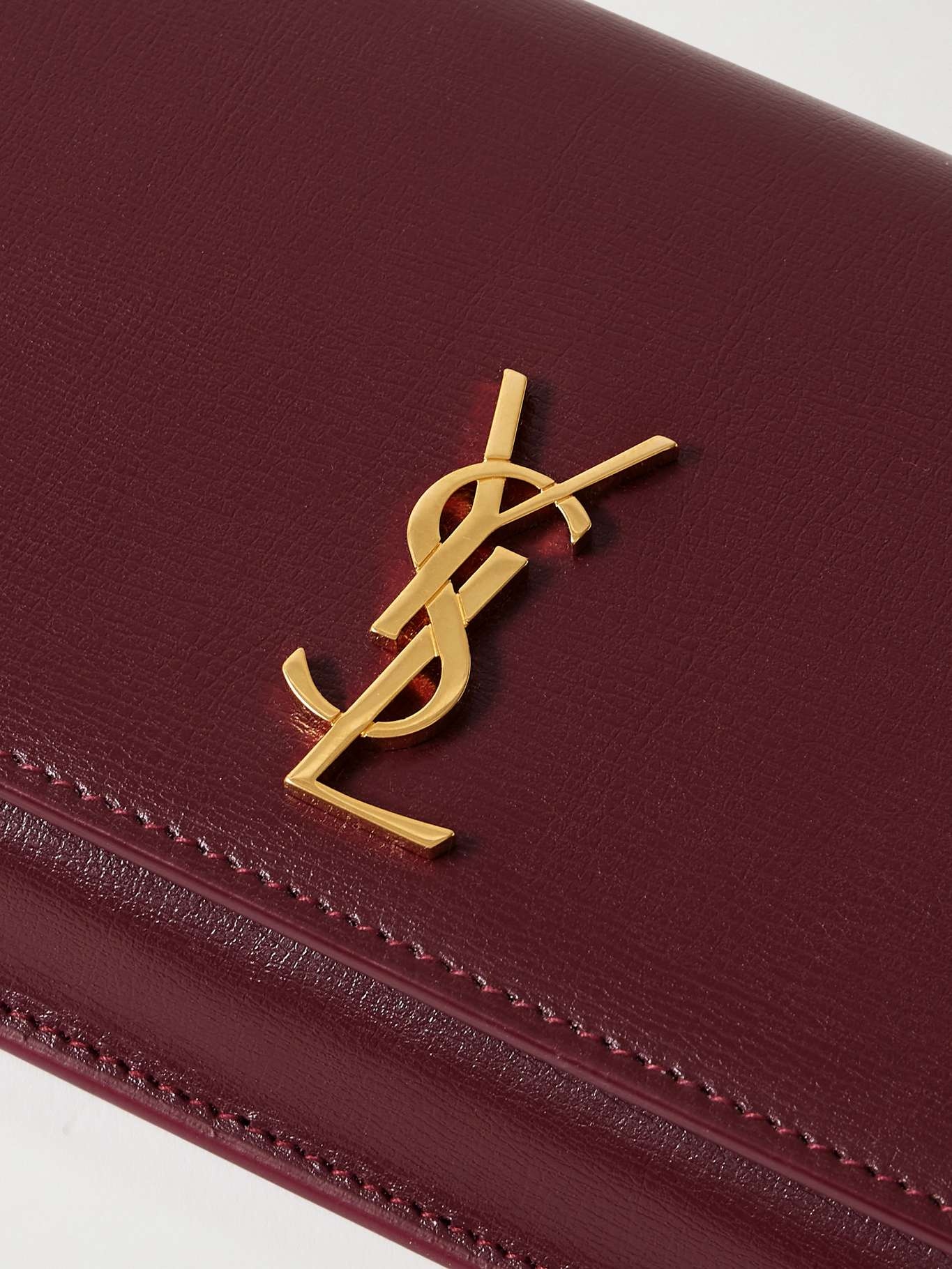 Cassandre Strap leather phone case Burgundy - 4