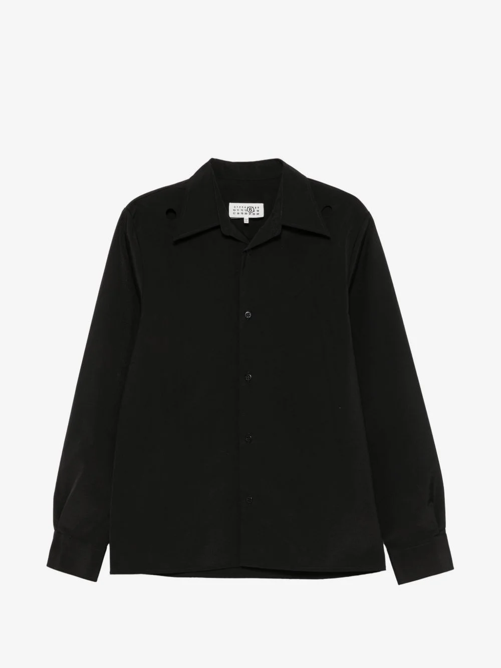 cut-out detail long-sleeve shirt - 1