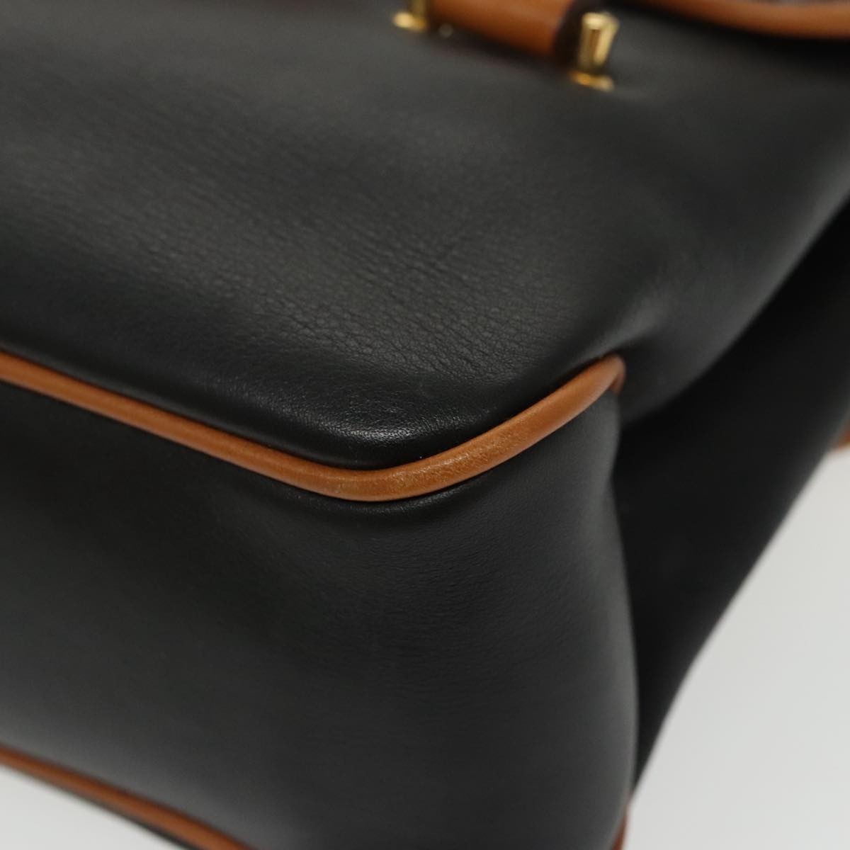 CELINE Hand Bag Leather Black Gold - 16