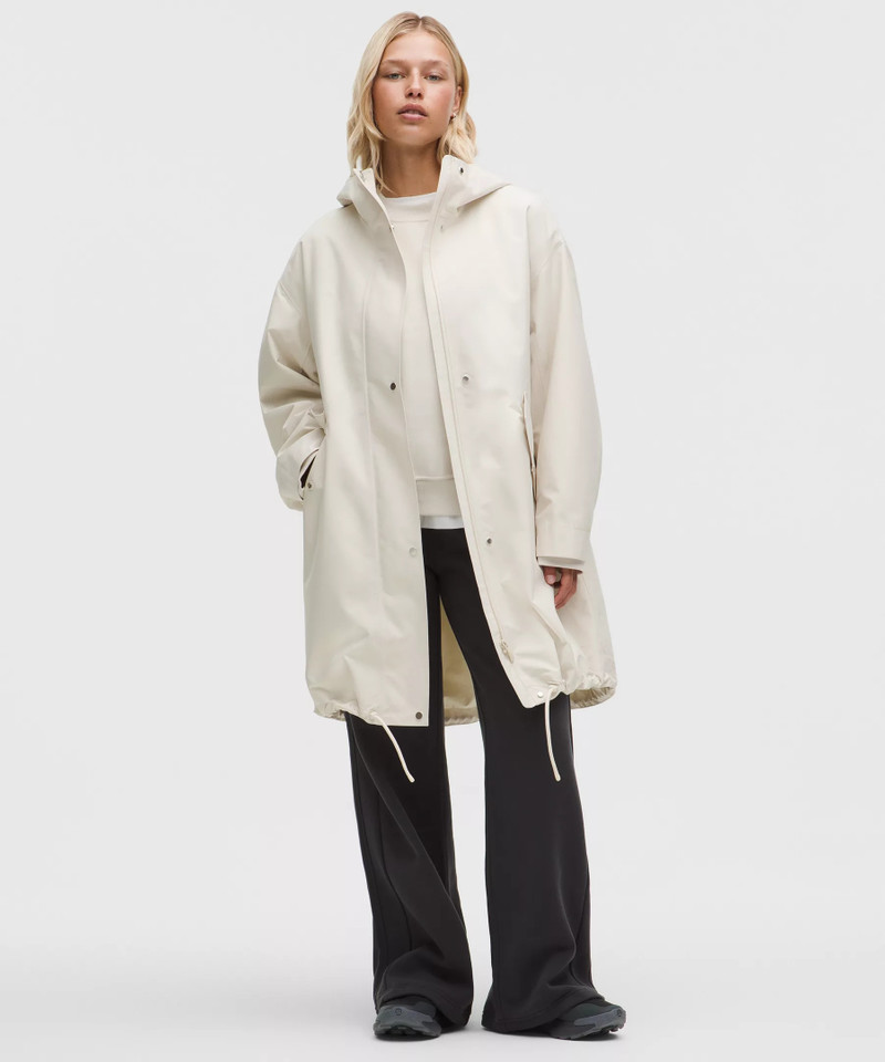 Oversized Cocoon Rain Coat 1