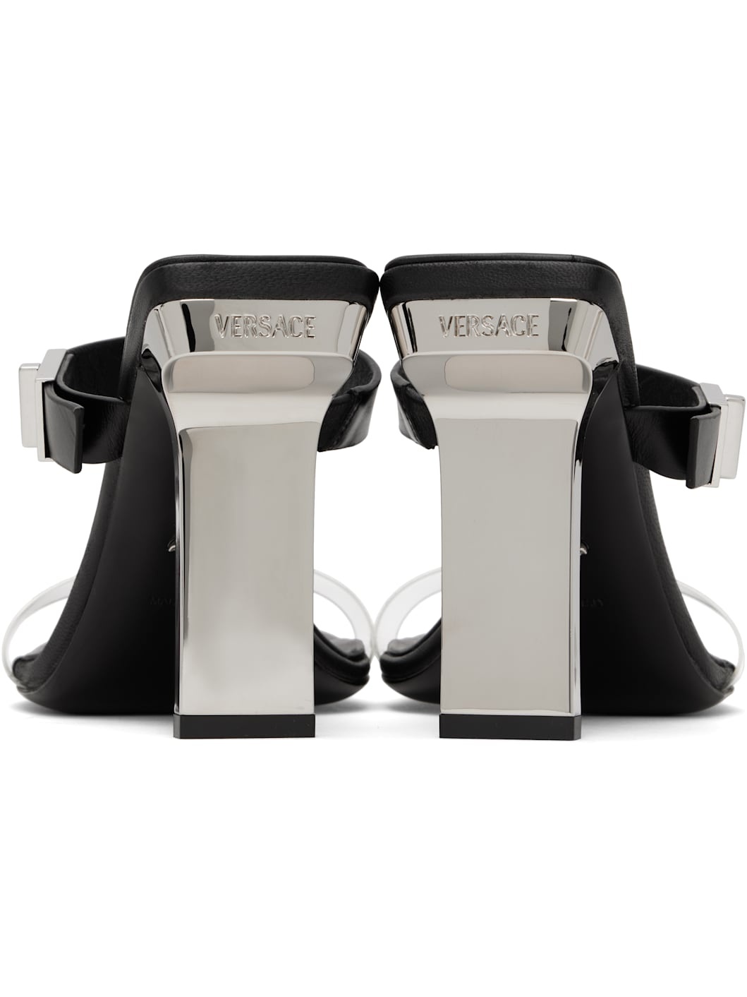 Black Medusa Heeled Sandals - 2