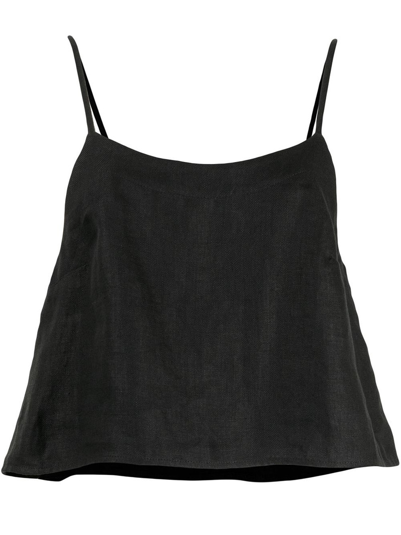 flared cropped slip top 1