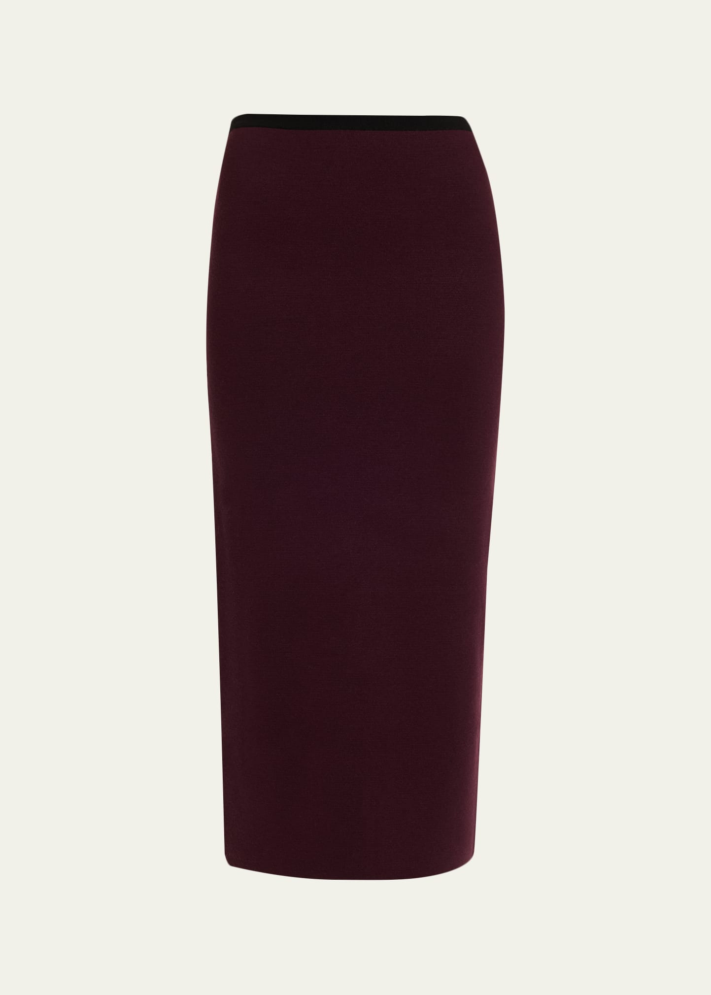 Alina Merino Wool Midi Pencil Skirt - 1