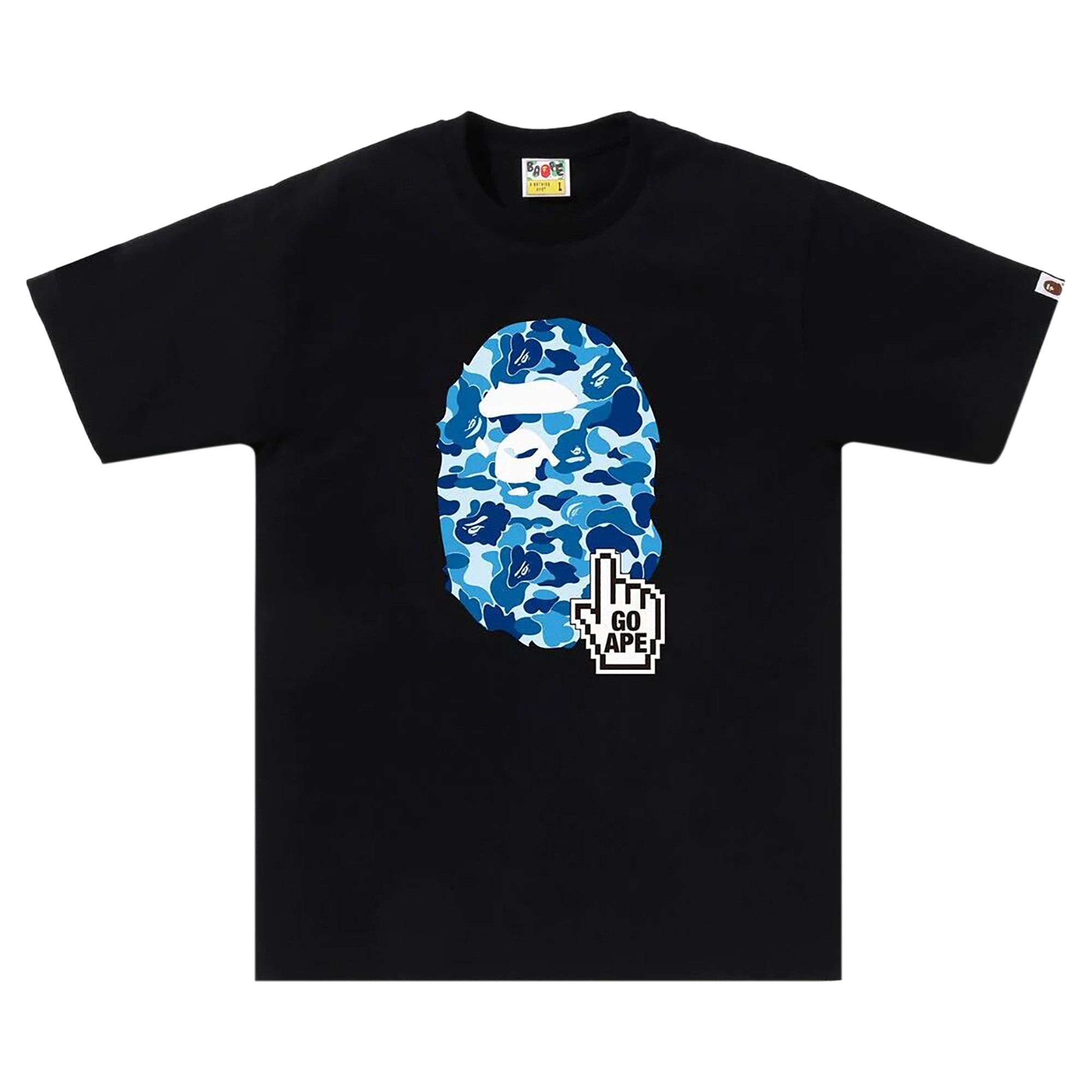 BAPE ABC Camo Tee (Online Exclusive) 'Black/Blue' - 1