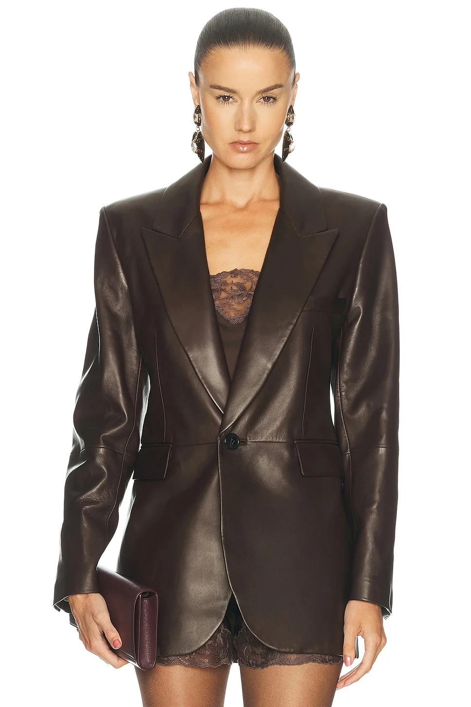 Leather Blazer - 1