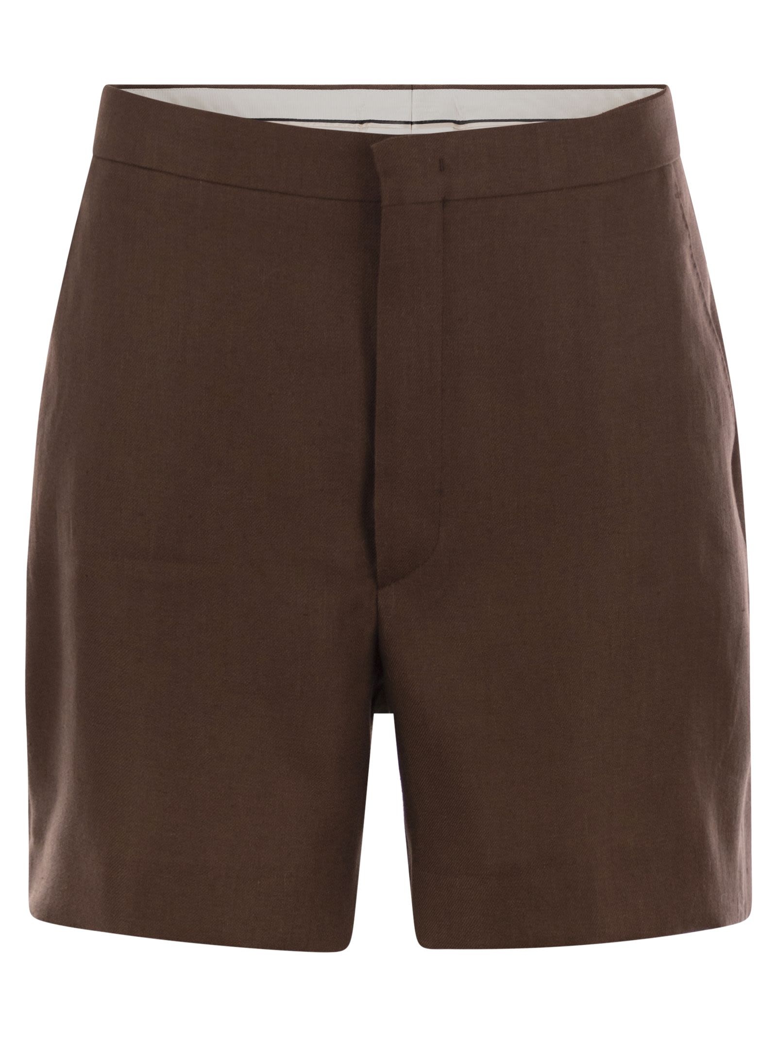 TAGLIATORE - Tagliatore Women Linen Chino Bermuda Shorts - 1