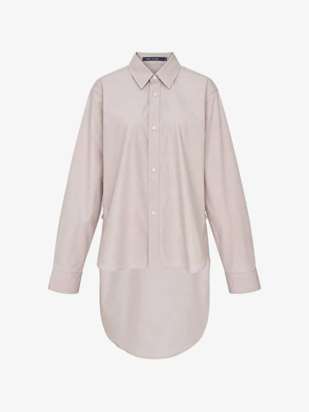 layered-effect long-sleeve shirt - 1