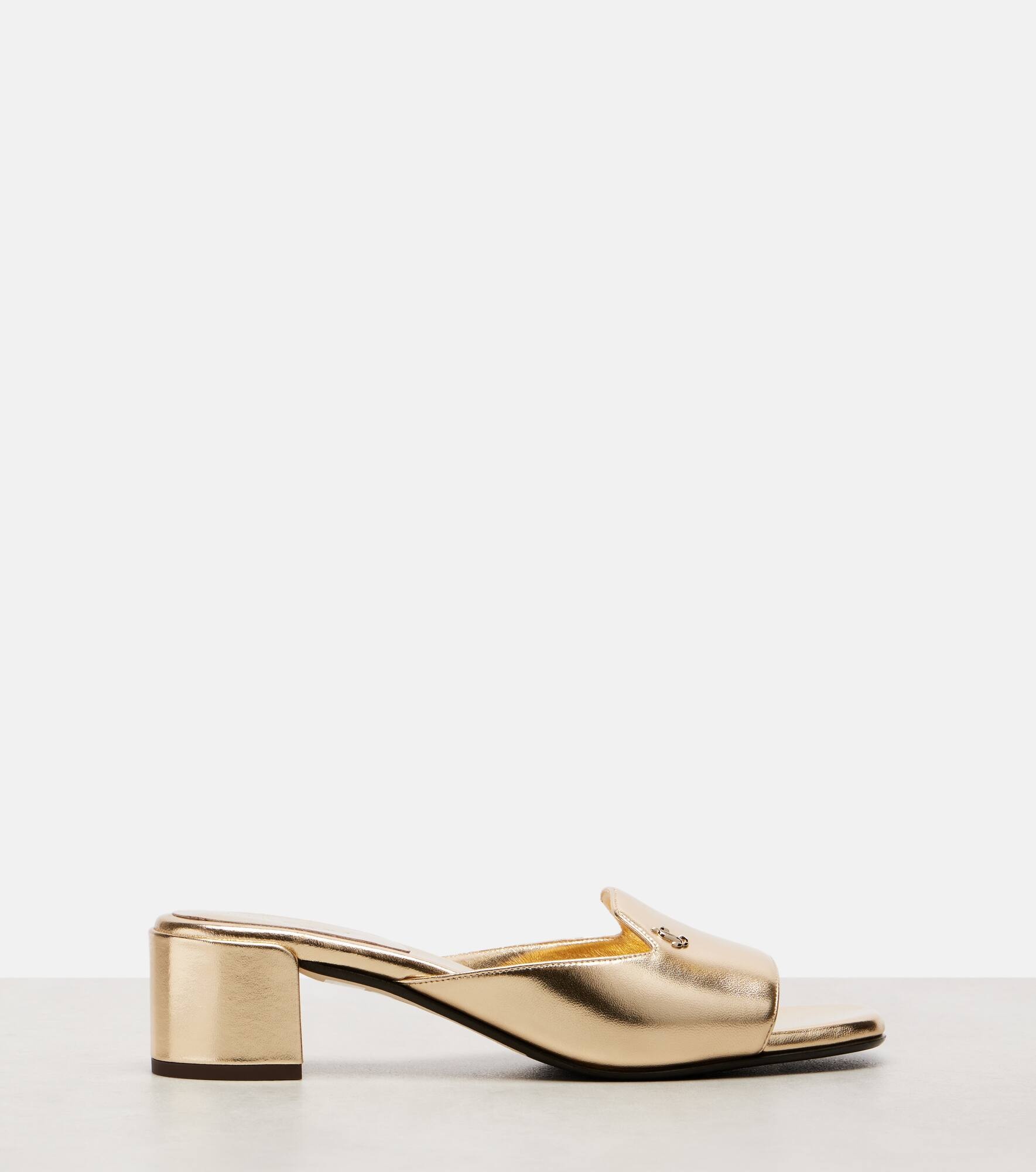 Dina 45 metallic leather mules - 4
