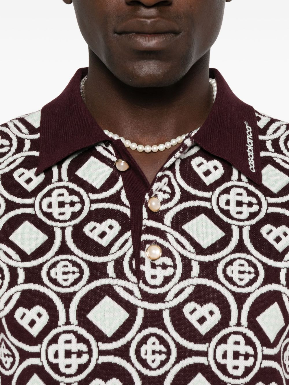 monogram polo shirt - 4