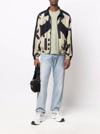 KENZO logo-print panelled lightweight jacket outlook