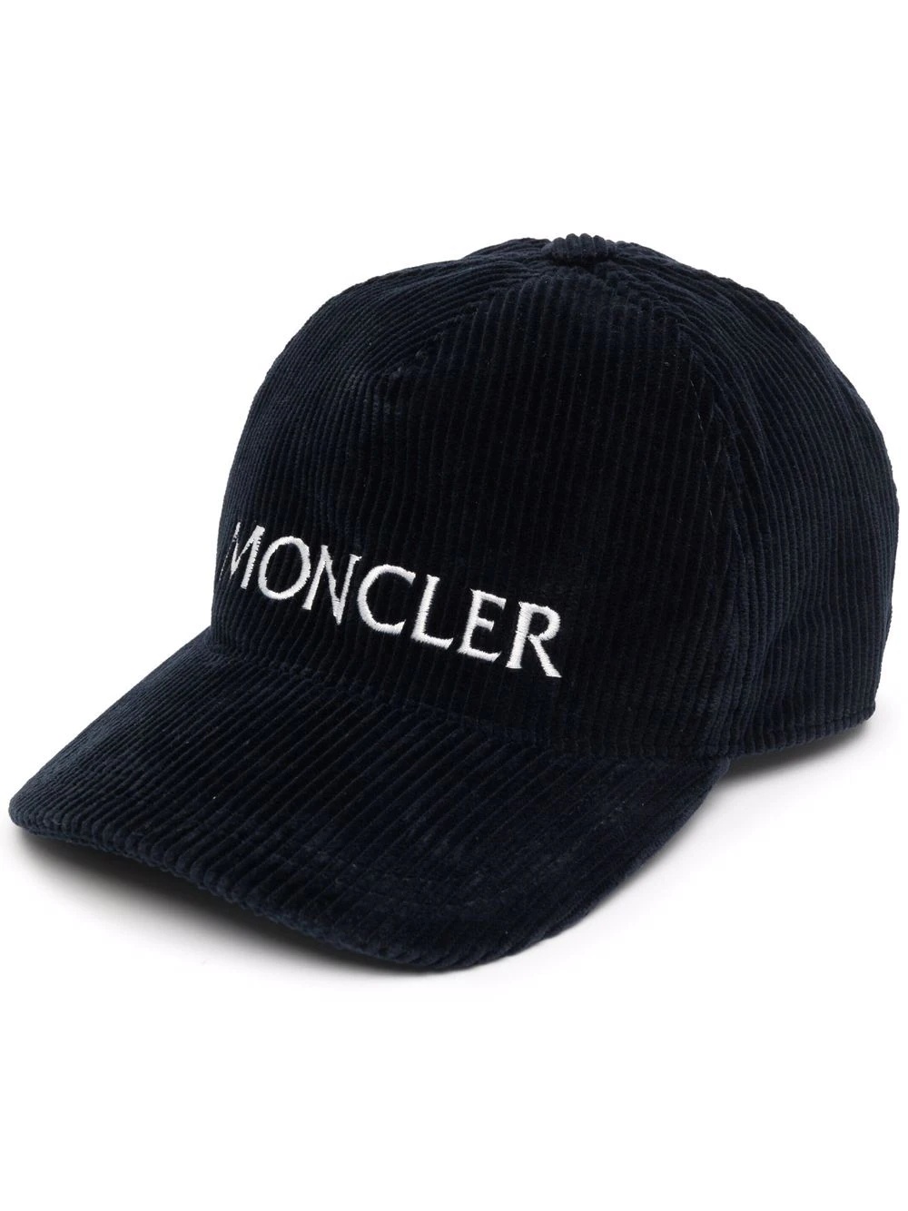 embroidered-logo corduroy cap - 1