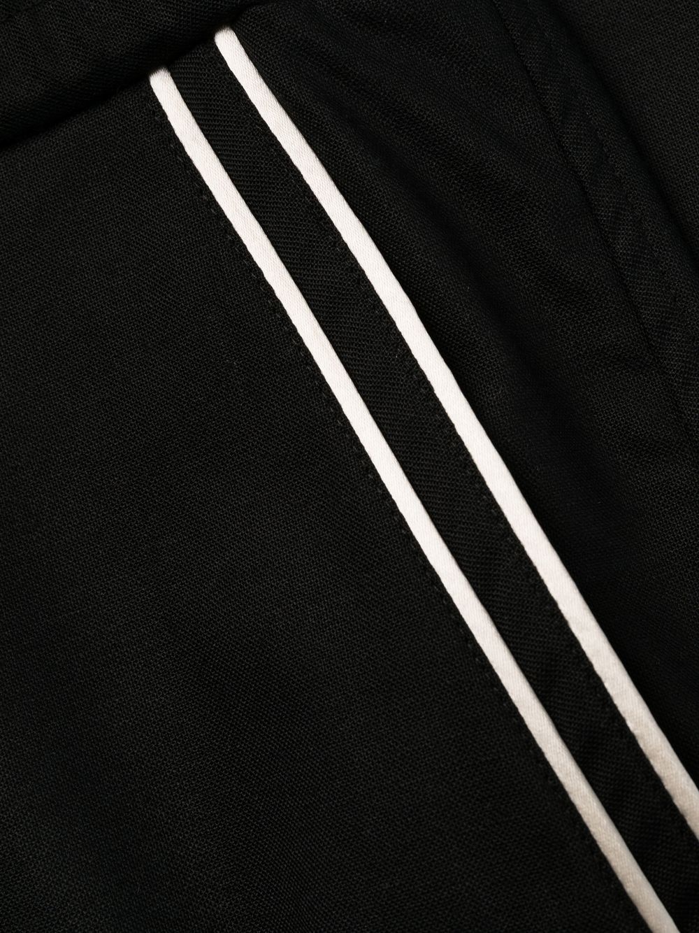 stripe-trim dropped-crotch track pants - 7