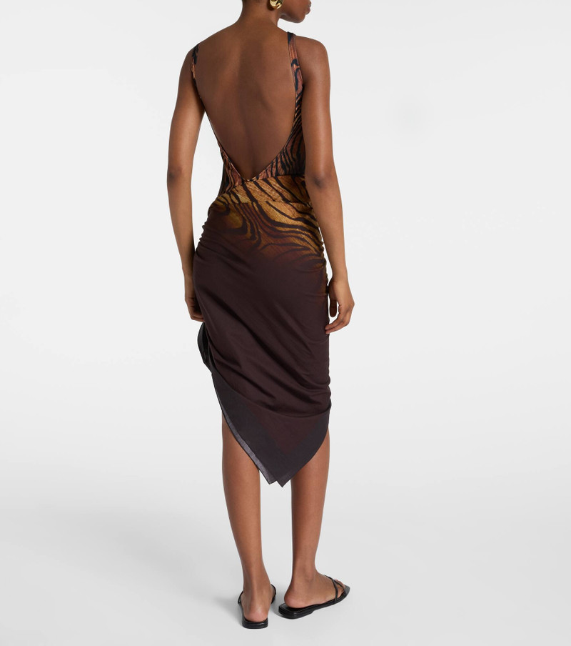 Printed cotton beach cover-up 3