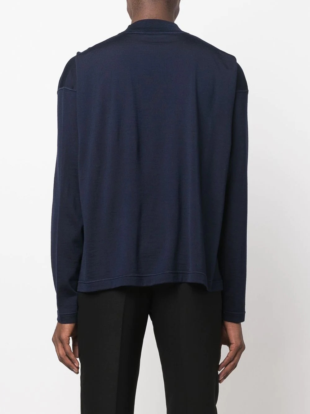 fine-knit mock-neck jumper - 4