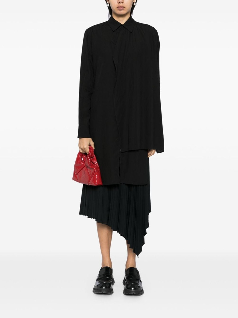 Yohji Yamamoto layered-design shirt outlook