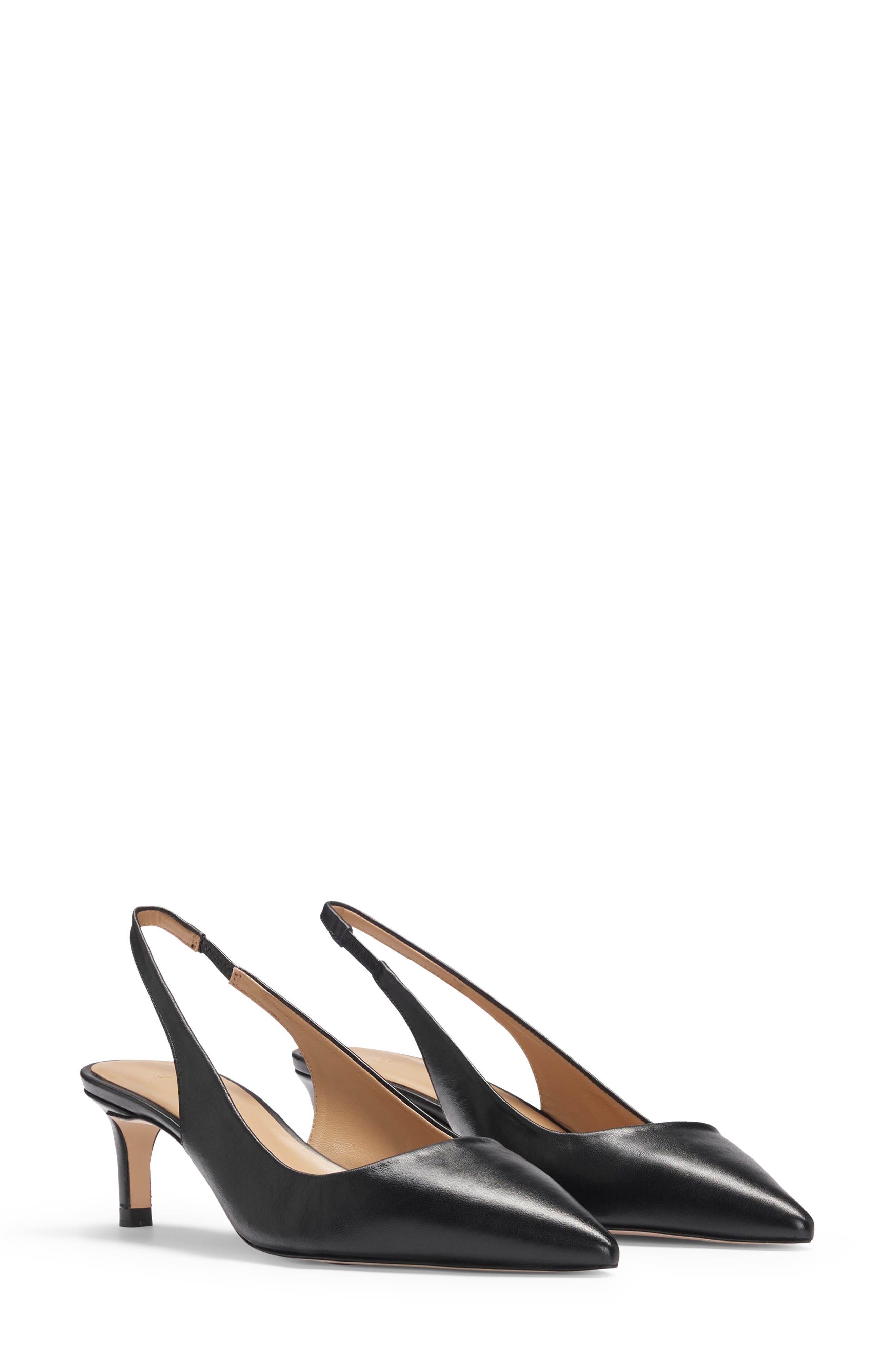 BOSS Janet Slingback Pointed Toe Pump in Black at Nordstrom - 7