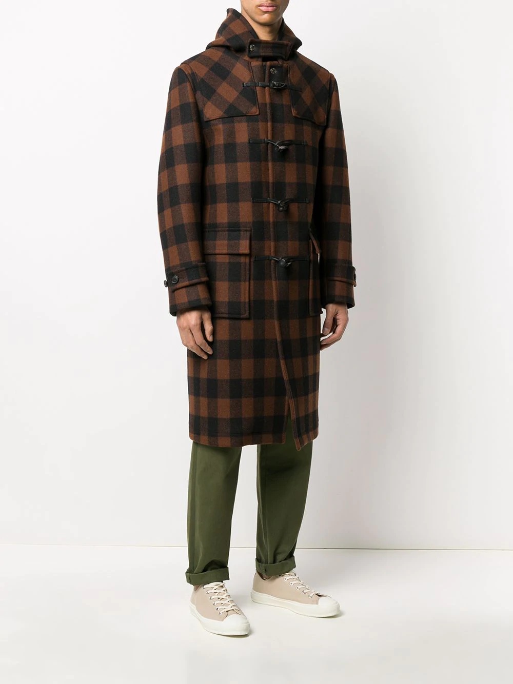 Weir buffalo check long coat - 3