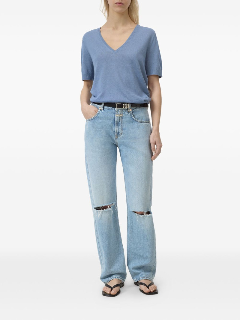 CLOSED V-neck short-sleeve knitwear outlook