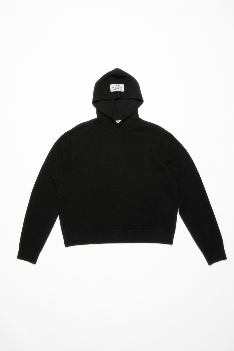 Cashmere hoodie - Black 1